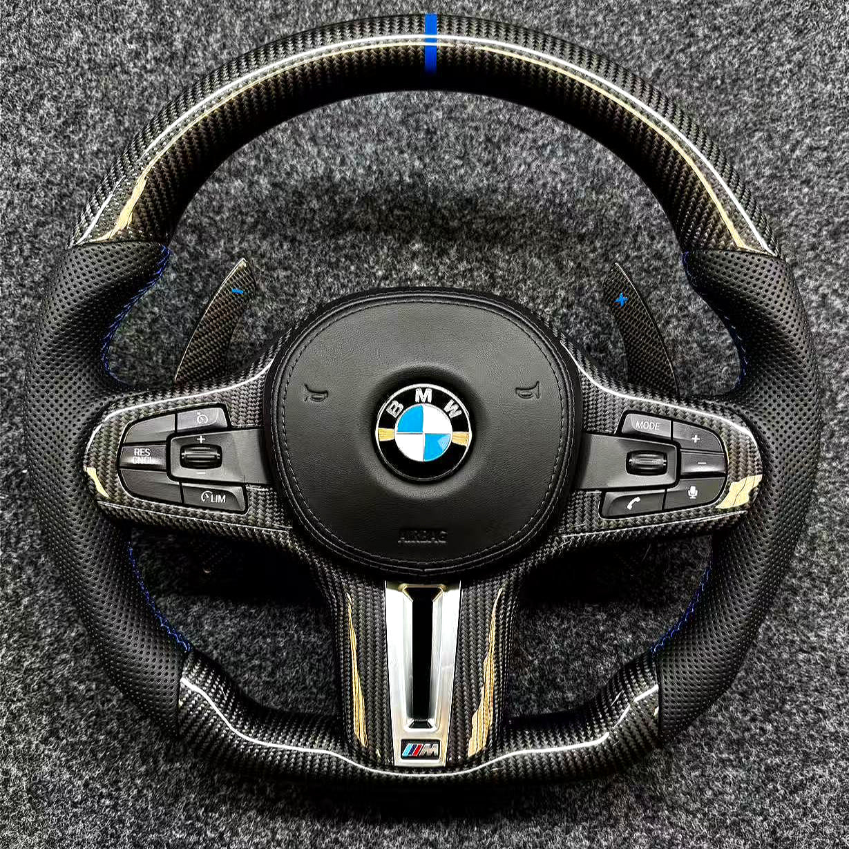 BMW G Chassis Carbon Fiber Steering Wheel Assembly Upgrade