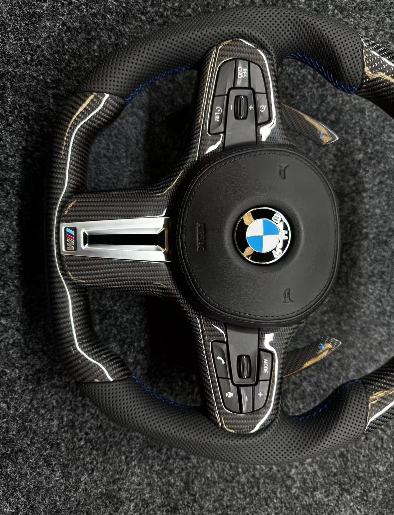 BMW G Chassis Carbon Fiber Steering Wheel Assembly Upgrade