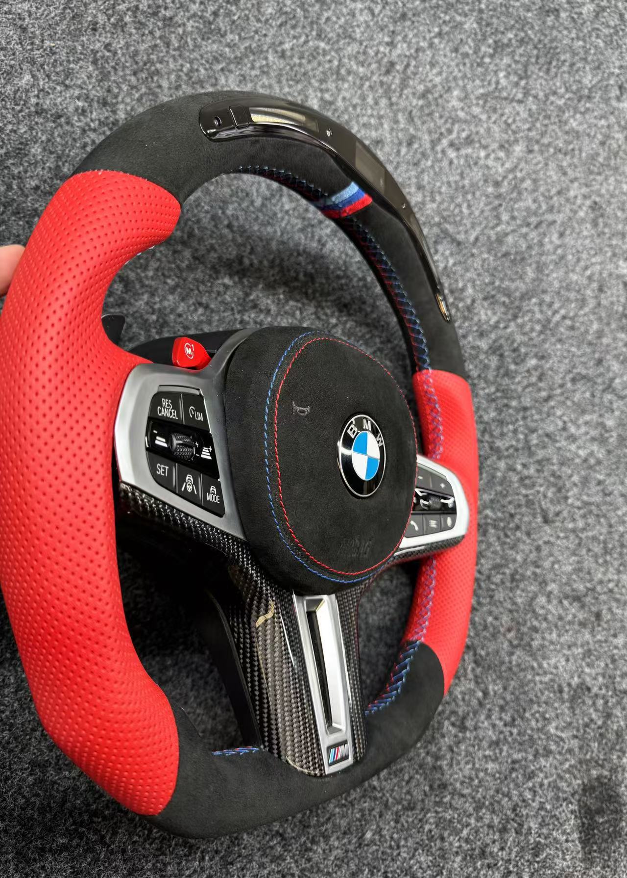 BMW Steering Wheel for G Chassis LED Sports Style Suede M1M2 Sports Mode