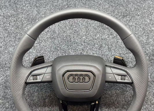 Audi Flat bottom sports steering wheel suitable for models A3 A4 A5 A6 A7 Q3 Q5 Q7