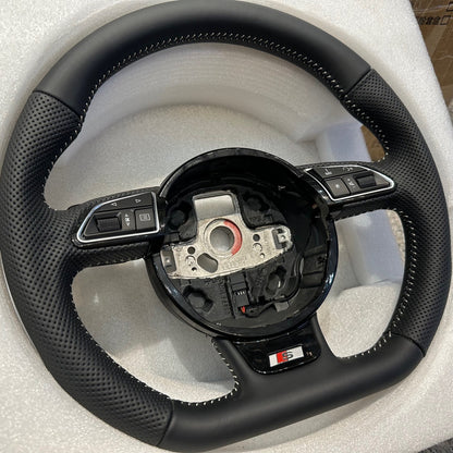 Flat Bottom Multi-function Steering Wheel Assembly Applicable To Audi A6l A4L Q5 A5A7 Q7A8 Old Model Modified Into New