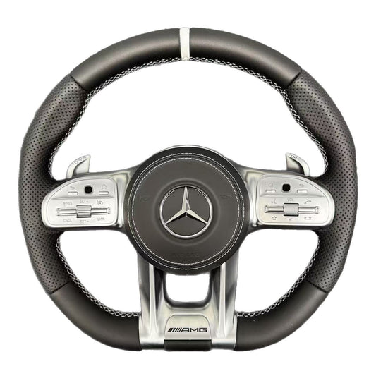 Mercedes-Benz AMG steering wheel assembly upgrade and modification