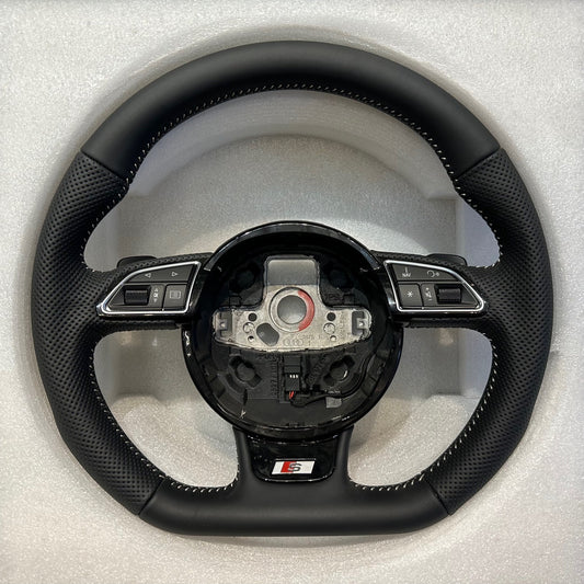 Flat Bottom Multi-function Steering Wheel Assembly Applicable To Audi A6l A4L Q5 A5A7 Q7A8 Old Model Modified Into New