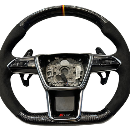 Carbon Fiber Steering Wheel Assembly Interior Parts Suitable for Audi A4L A5 A6Lq3Q5L RS5 A7Q2L Q7TT