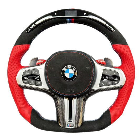 BMW Steering Wheel for G Chassis LED Sports Style Suede M1M2 Sports Mode