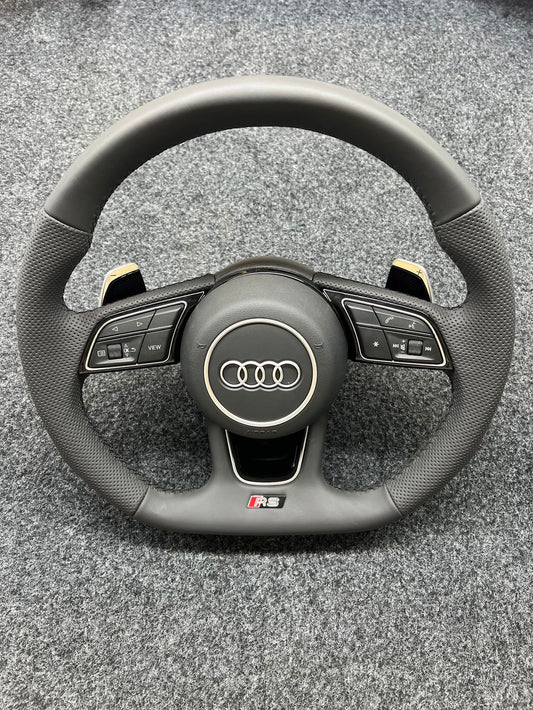 Audi Flat bottom sports steering wheel suitable for models A3 A4 A5 A6 A7 Q3 Q5 Q7