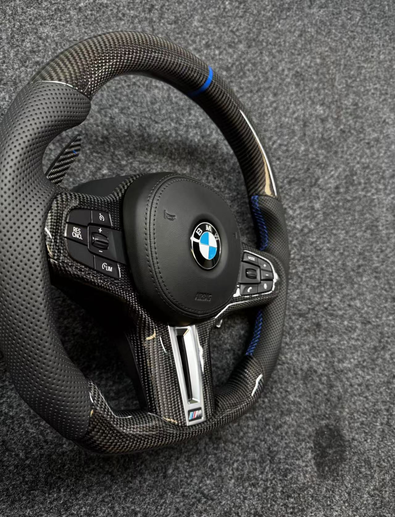 BMW G Chassis Carbon Fiber Steering Wheel Assembly Upgrade