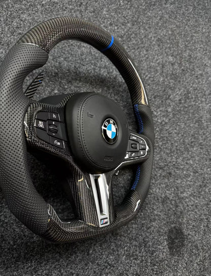 BMW G Chassis Carbon Fiber Steering Wheel Assembly Upgrade