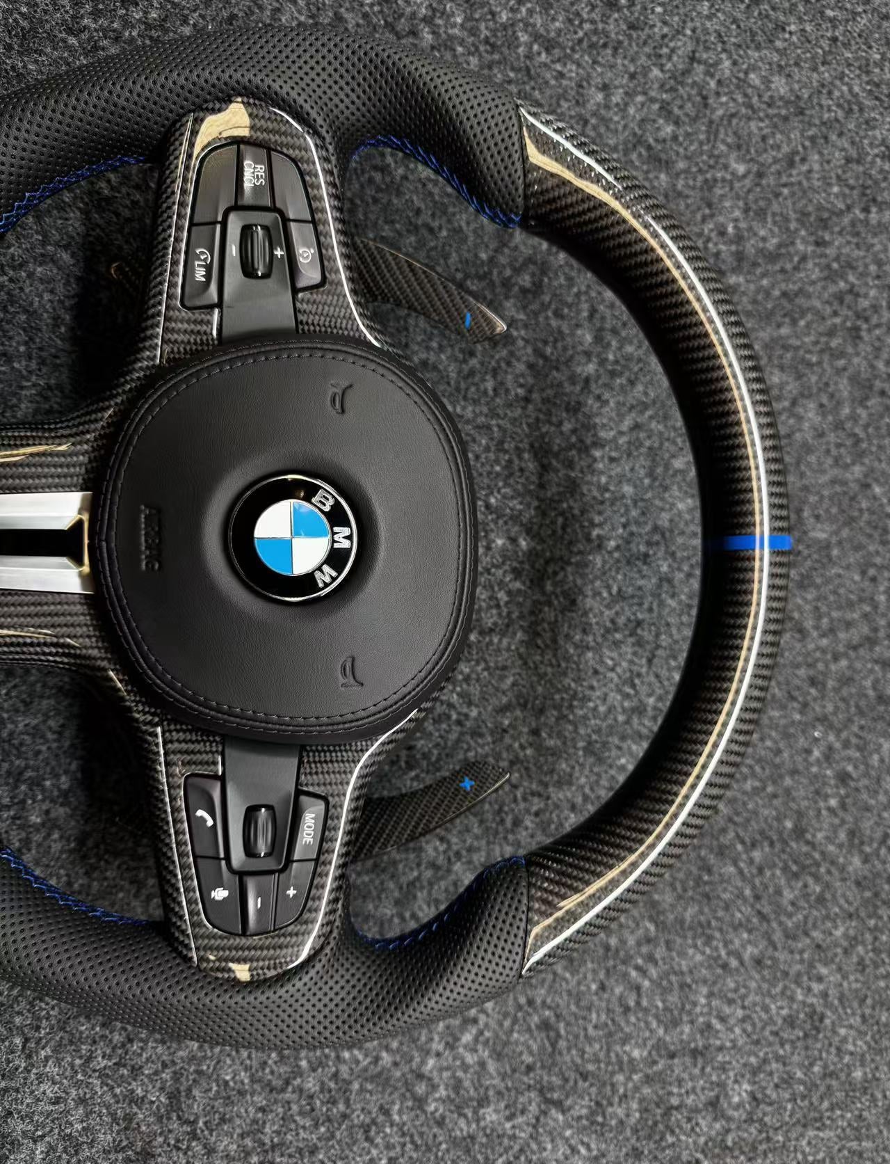 BMW G Chassis Carbon Fiber Steering Wheel Assembly Upgrade