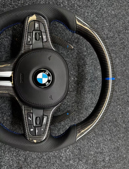 BMW G Chassis Carbon Fiber Steering Wheel Assembly Upgrade