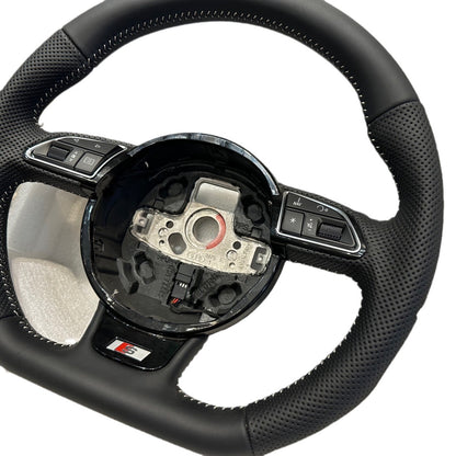 Flat Bottom Multi-function Steering Wheel Assembly Applicable To Audi A6l A4L Q5 A5A7 Q7A8 Old Model Modified Into New
