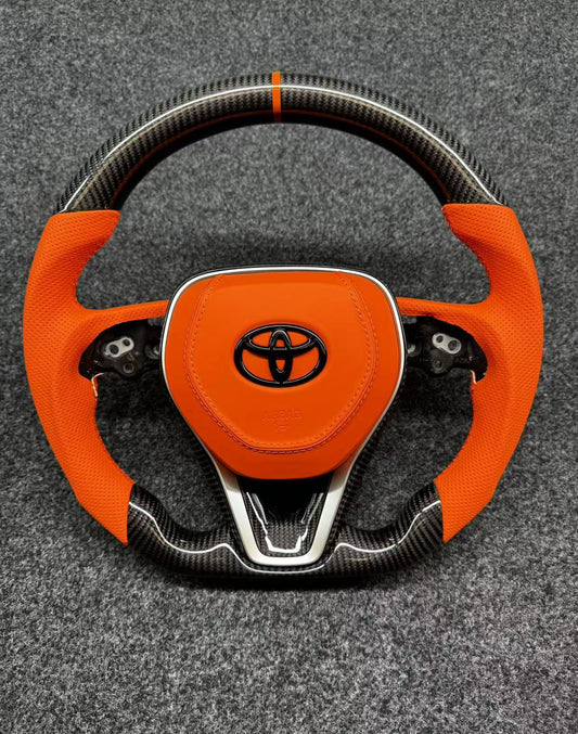 Suitable for Toyota Camry Corolla Carbon Fiber Steering Wheel