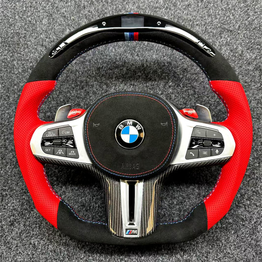 BMW Steering Wheel for G Chassis LED Sports Style Suede M1M2 Sports Mode