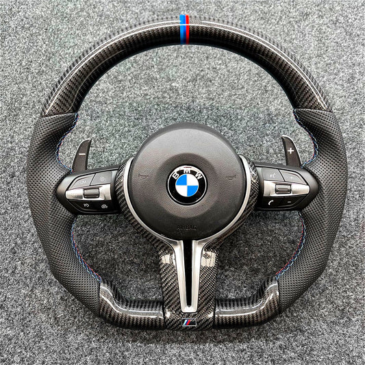 BMW Carbon Fiber M Style Steering Wheel for F Chassis Models M3M6F15F30