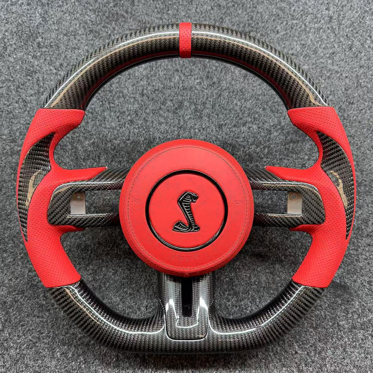 Mustang Yeae 2015-2023 Years Carbon Fiber Steering Wheel Modified GT Model Viper Black Label