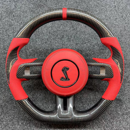 Mustang Yeae 2015-2023 Years Carbon Fiber Steering Wheel Modified GT Model Viper Black Label