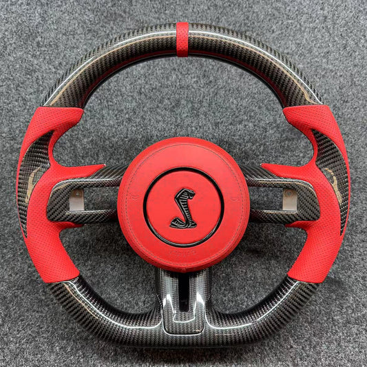 Mustang Yeae 2015-2023 Years Carbon Fiber Steering Wheel Modified GT Model Viper Black Label